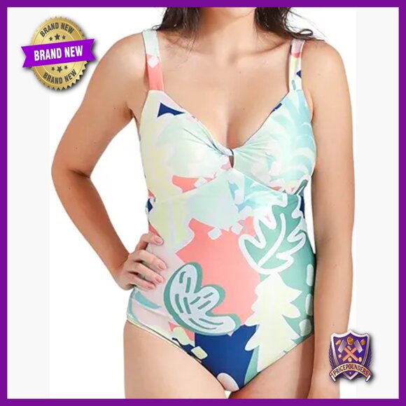 Reversible Tummy Control One Piece Swimsuit with Adjustable Fit Medium